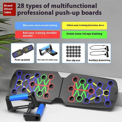 Home Multifunctional Push Up Training Board Sports DealSniper.net Board Rope Handle