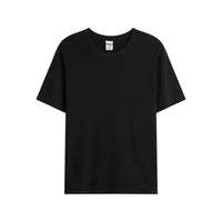 Hot Stamping Technology Short Sleeved Round Neck T-shirt Women DealSniper.net Black 2XL