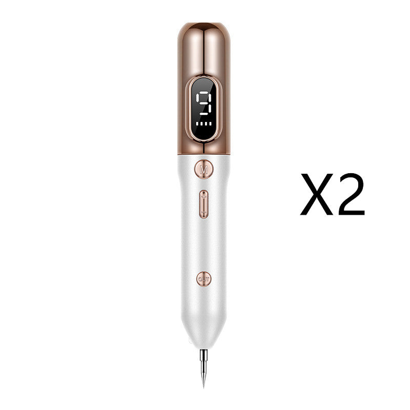 Tattoo Mole Removal Plasma Pen Laser Facial Freckle Dark Spot Beauty dealsniper-net Gold 2pcs USB