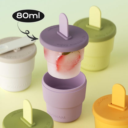 Silicone Ice Cream And Dessert Cups For Refrigerators Kitchen dealsniper-net