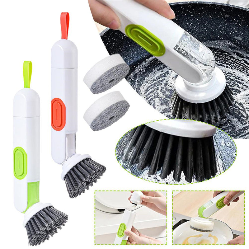 Multi-Functional Long-Handle Liquid-Filled Cleaning Brush Pets dealsniper-net