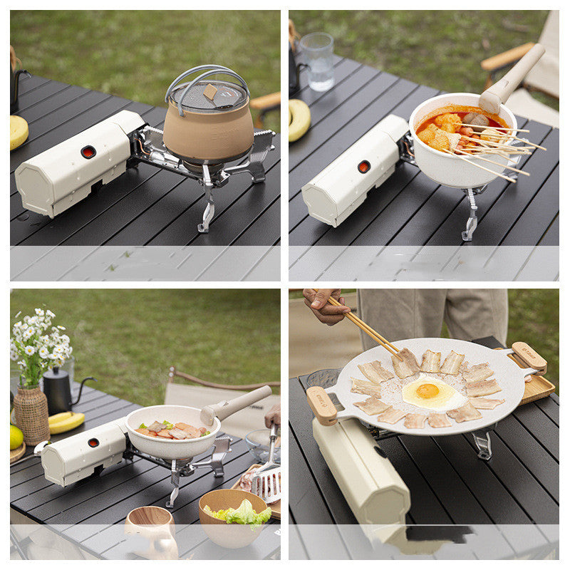 Camping Gas Stove Portable Folding Cassette Stove Outdoor Hiking BBQ Travel Cooking Grill Cooker Gas Burner Food Heating Tool Kitchen Gadgets Kitchen dealsniper-net