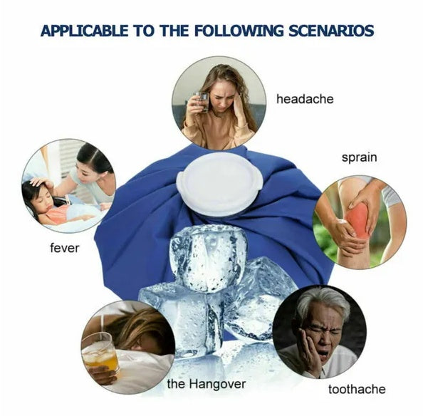3PCS Ice Bags Packs Knee Neck Reusable Cold Relief Pain Headache Sport Injury Health DealSniper.net