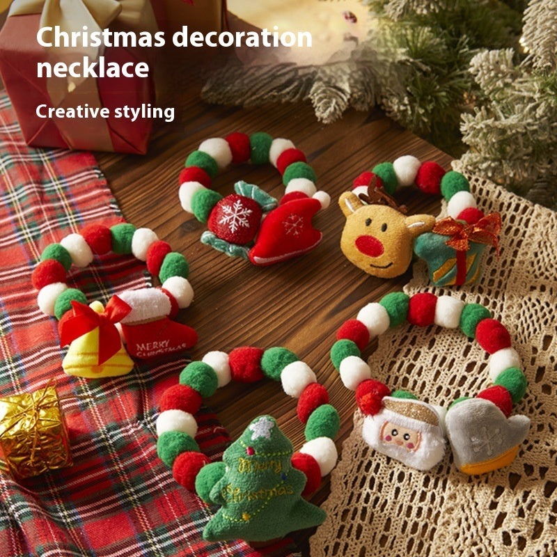 Pets Christmas Collar Stretch Ornament Pet Pets Gym From House