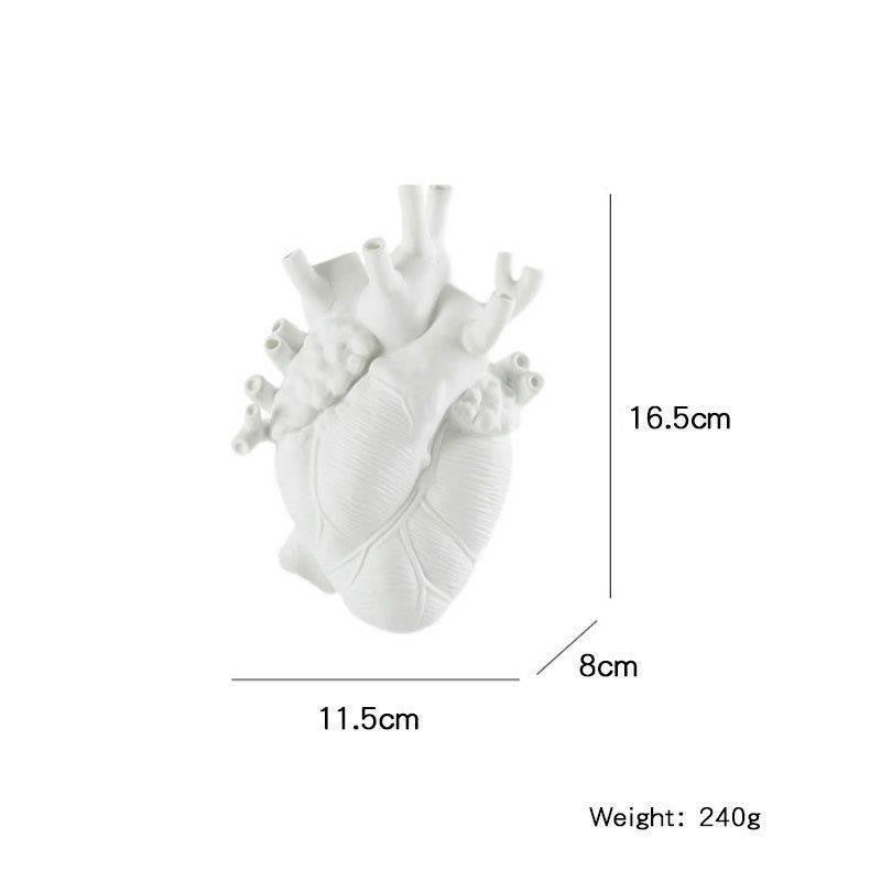 Fashion Heart Vase Decoration Home Home Decor dealsniper-net White