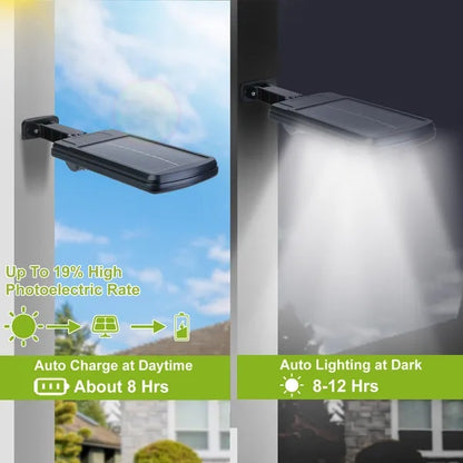 Solar Powered Wall Lights Outdoor Beads Motion Sensor Lamp Outdoor Gym From House