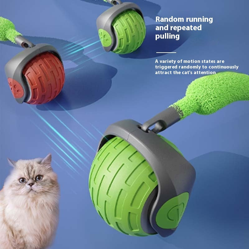 New Interactive Cat Toys Ball Auto Electric Rolling Ball Toys Pets Gym From House