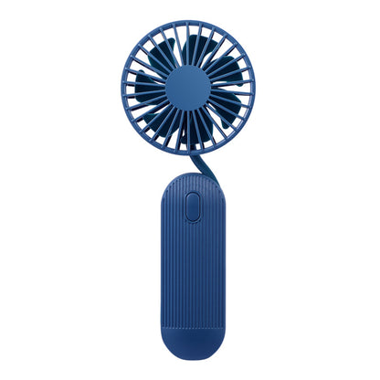 Rechargeable Handheld Large Wind Mini Mute Fan Travel DealSniper.net Blue USB