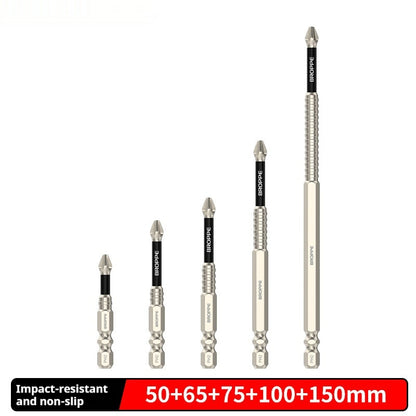 Cross Bit Strong Magnetic Electric Hand Drill Screwdriver Tools DealSniper.net 50 65 75 100 150mm 5PCS Set 635mm