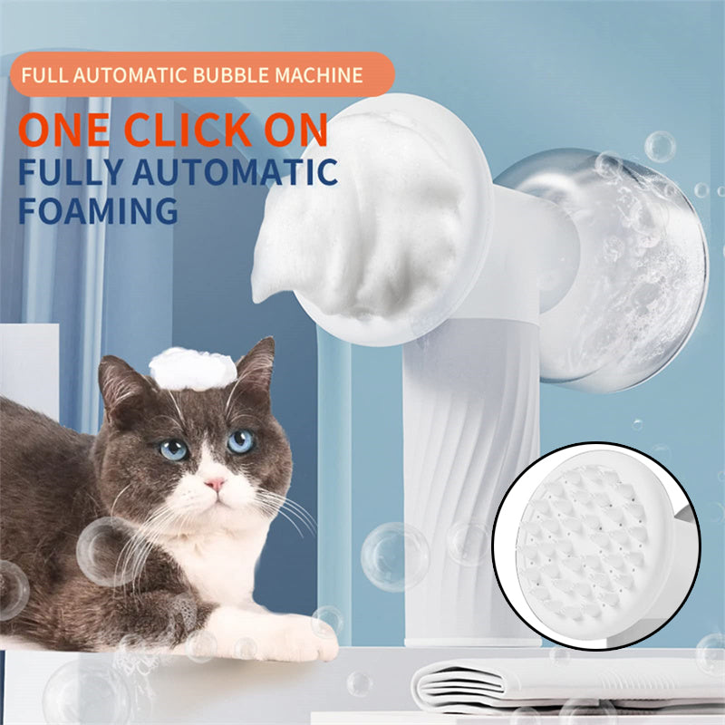 Automatic Foaming Dog Cat Bath Brush Dog Shampoo Brush Pets Gym From House