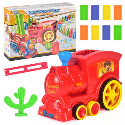 Domino dominoes electric Thomas little train blocks, Puzzle kids toys DealSniper.net Red 60pcs