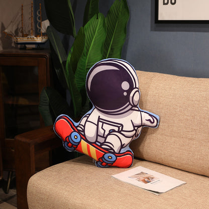 Simulation Space Series Plush Pillow Toys Astronaut Spaceman Rocket Spacecraft Stuffed Doll Nap Pillow Kids Birthday Gifts Kids dealsniper-net A