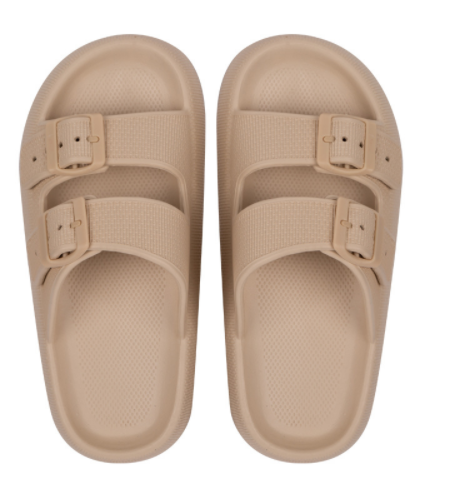Summer Women Outdoor Indoor Thick-soled Eva Sandals And Slippers Women DealSniper.net Khaki 35to36
