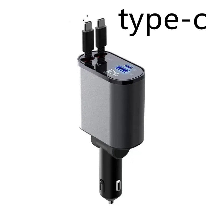 Metal Car Charger 100W Super Fast Charging Car Cigarette Vehicle DealSniper.net Typecandtypec 100W