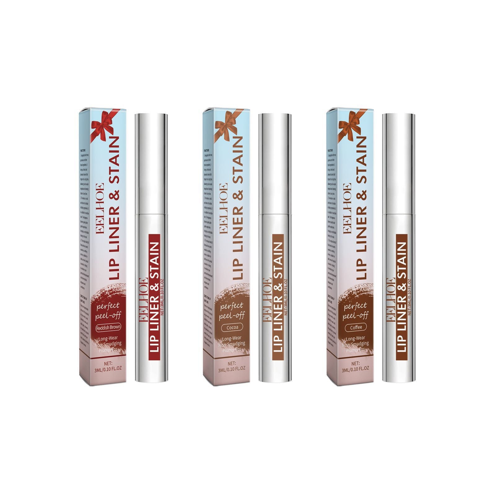 Peeling Lip Gloss Waterproof Lip Liner Stain Tattoo Beauty Gym From House 3PCS