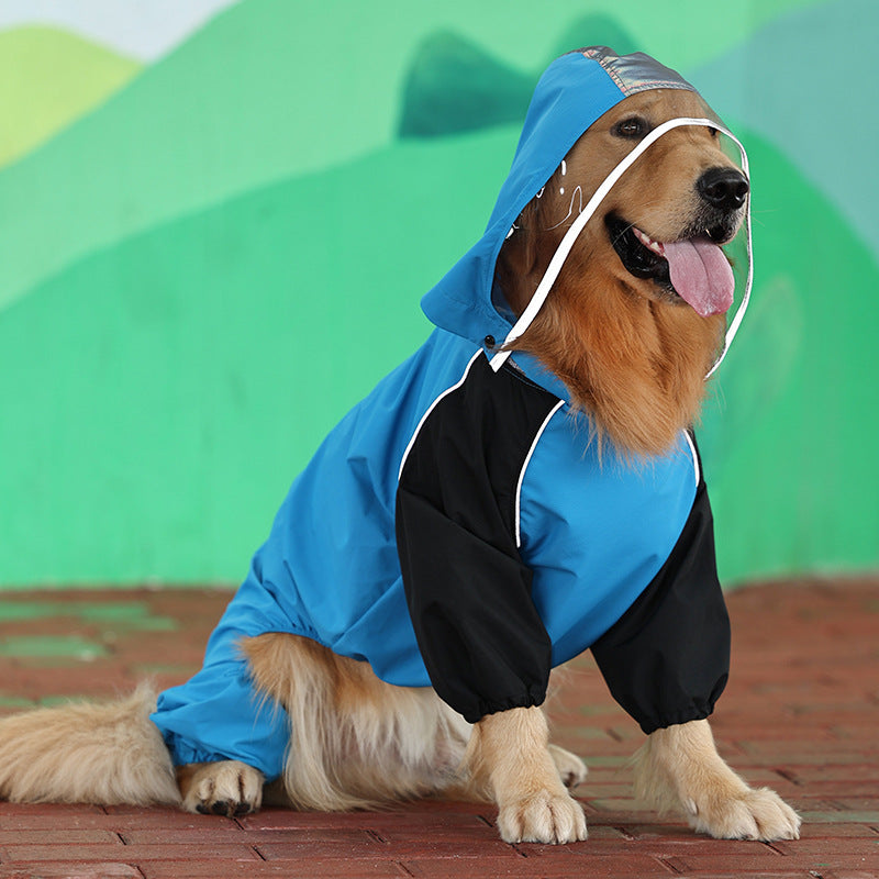 Pet All-inclusive Waterproof Dog Poncho Pets Gym From House