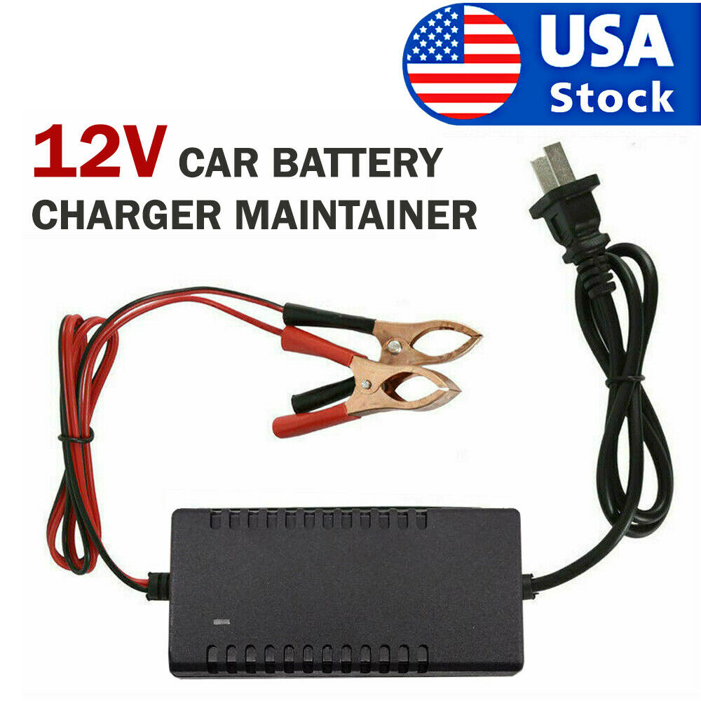 Car Battery Charger Maintainer Auto 12V Trickle RV For Truck Motorcycle ATV US Electronics DealSniper.net