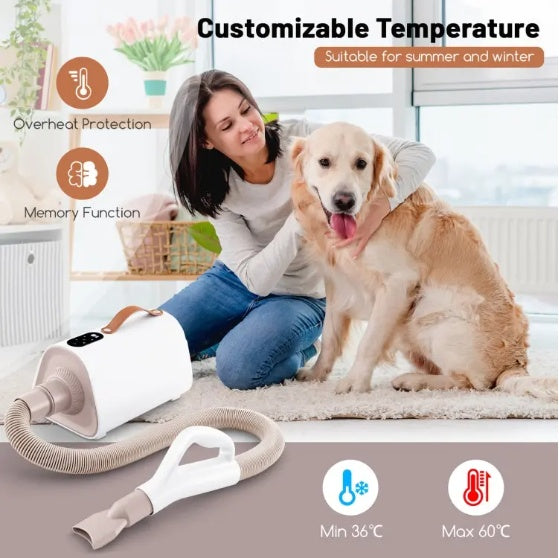Dog Cat Hair Blower With Negative Ion Temperature Pets DealSniper.net