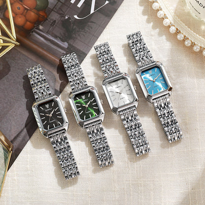Fashion Simple Square Steel Strap Women's Watch Jewelry DealSniper.net