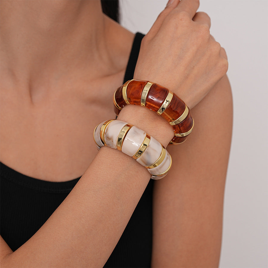 Ins Fashion Acrylic Bracelet Temperament Geometric Jewelry Jewelry DealSniper.net