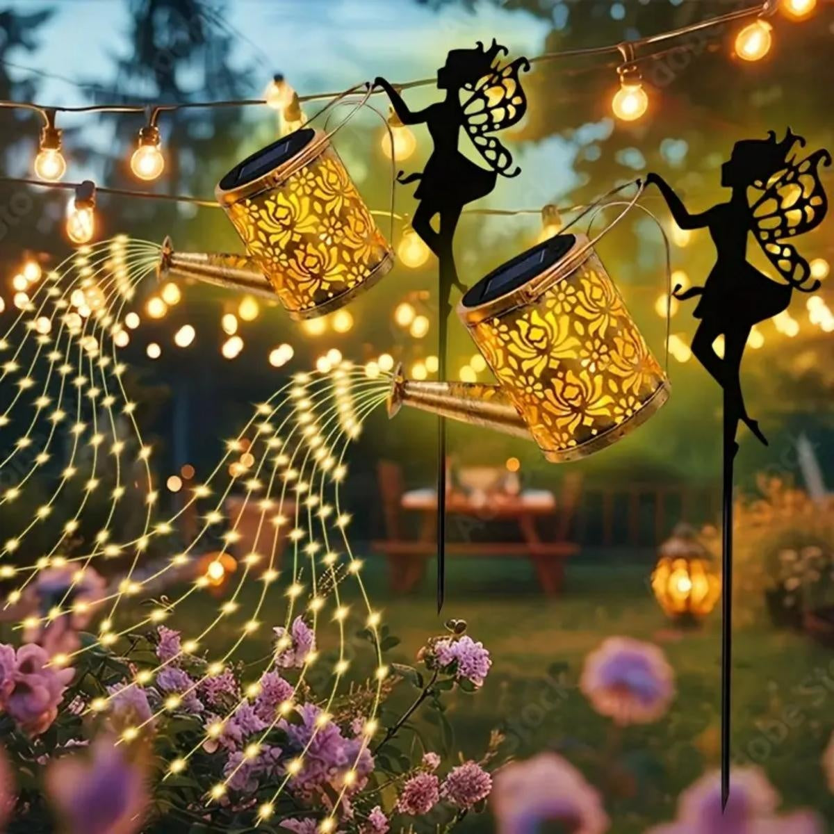2PCS Solar Garden Decorative Lamp Outdoor Landscape Lamp Outdoor Gym From House 2PCS Colorful