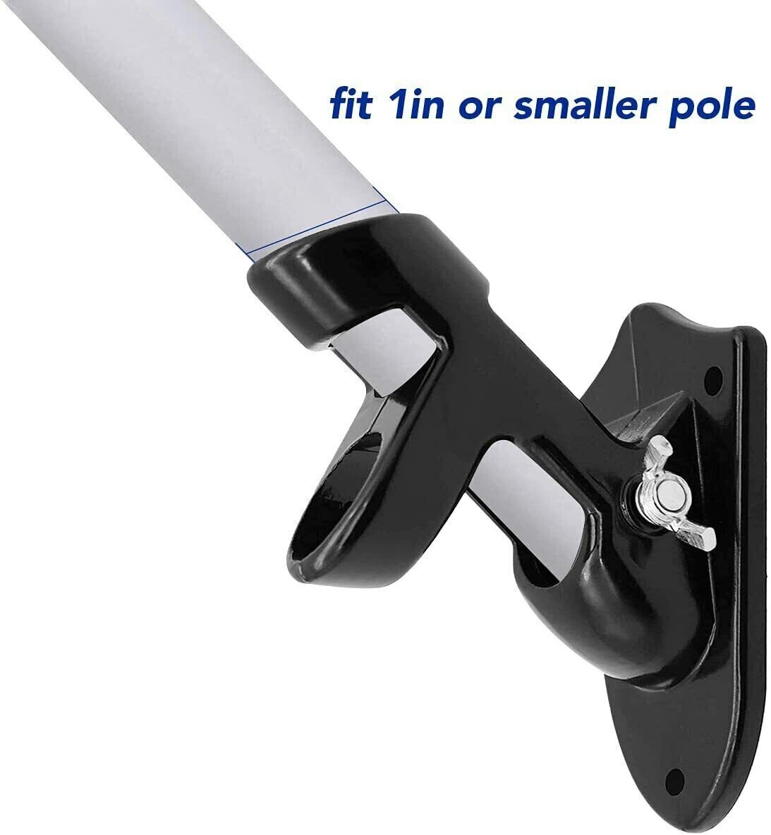 Wall Mounted Flag Pole Holder-Two-Position Mounting Bracket With Hardwares Home dealsniper-net