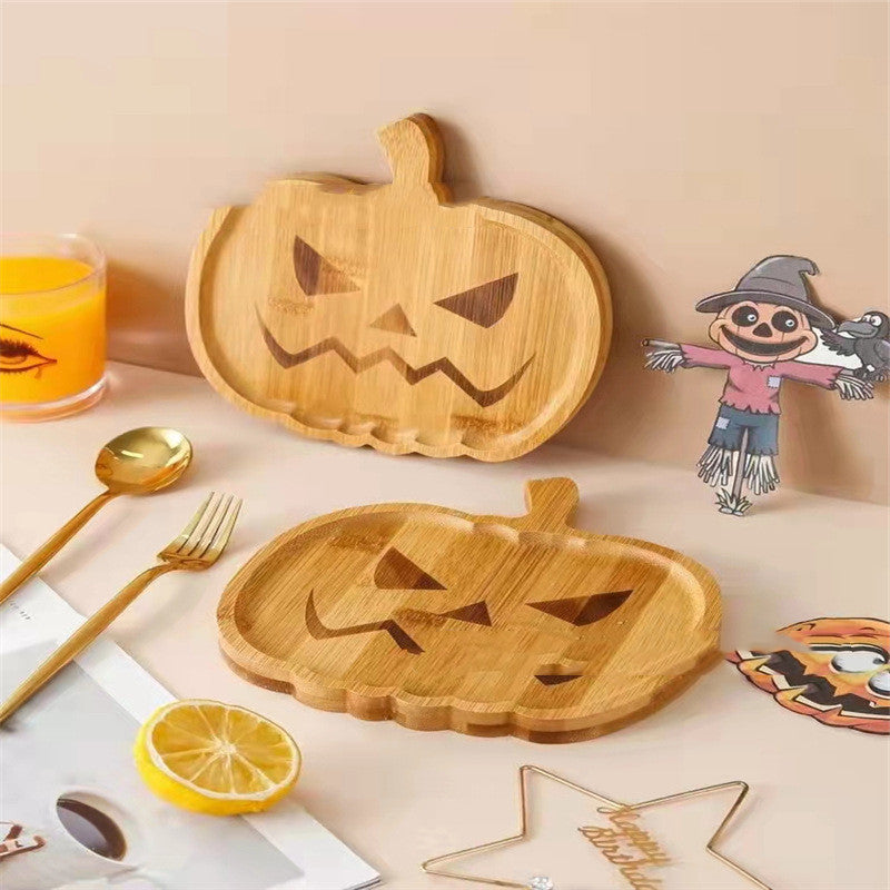 New Halloween Pumpkin Plate Ghost Tray Kitchen DealSniper.net