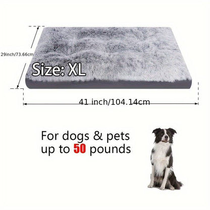 Pet Dog Bed Long Plush Cozy Warm Sleeping Beds Pets DealSniper.net B