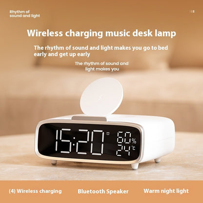 Bluetooth Speaker Wireless Charger Small Night Lamp Gadgets Gym From House