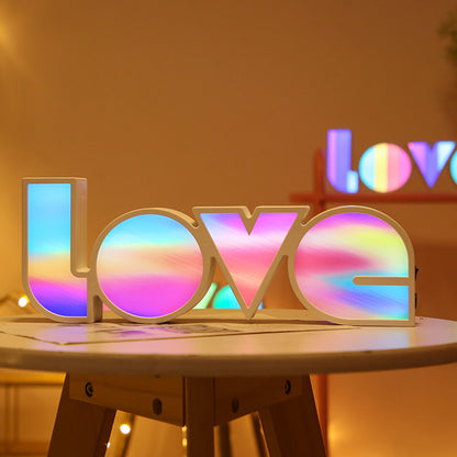 Valentines Day Decor LED LOVE Light Valentines Day Gift For Girlfriend