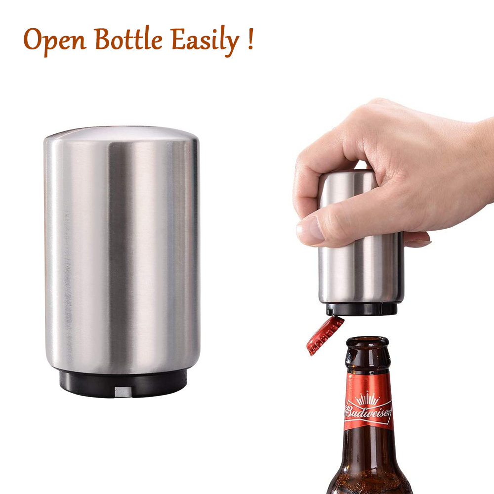 Automatic Beer Soda Bottle Opener Push Down Opener For Bar Cap Bottle Magnetic Automatic Beer Soda Bottle Opener Push Down Opener For Bar Cap Bottle Magnetic Kitchen dealsniper-net