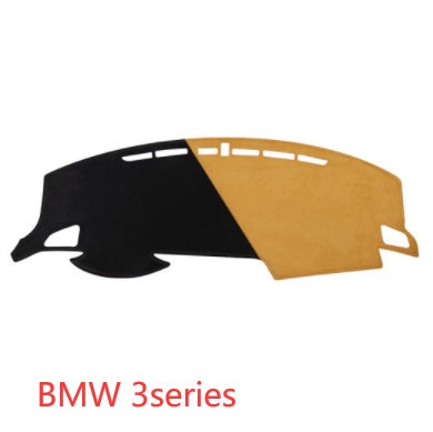 Car Suede Dashboard Cover Center Console Sunshield Retrofitting Vehicle DealSniper.net BMW 3series Black Yellow
