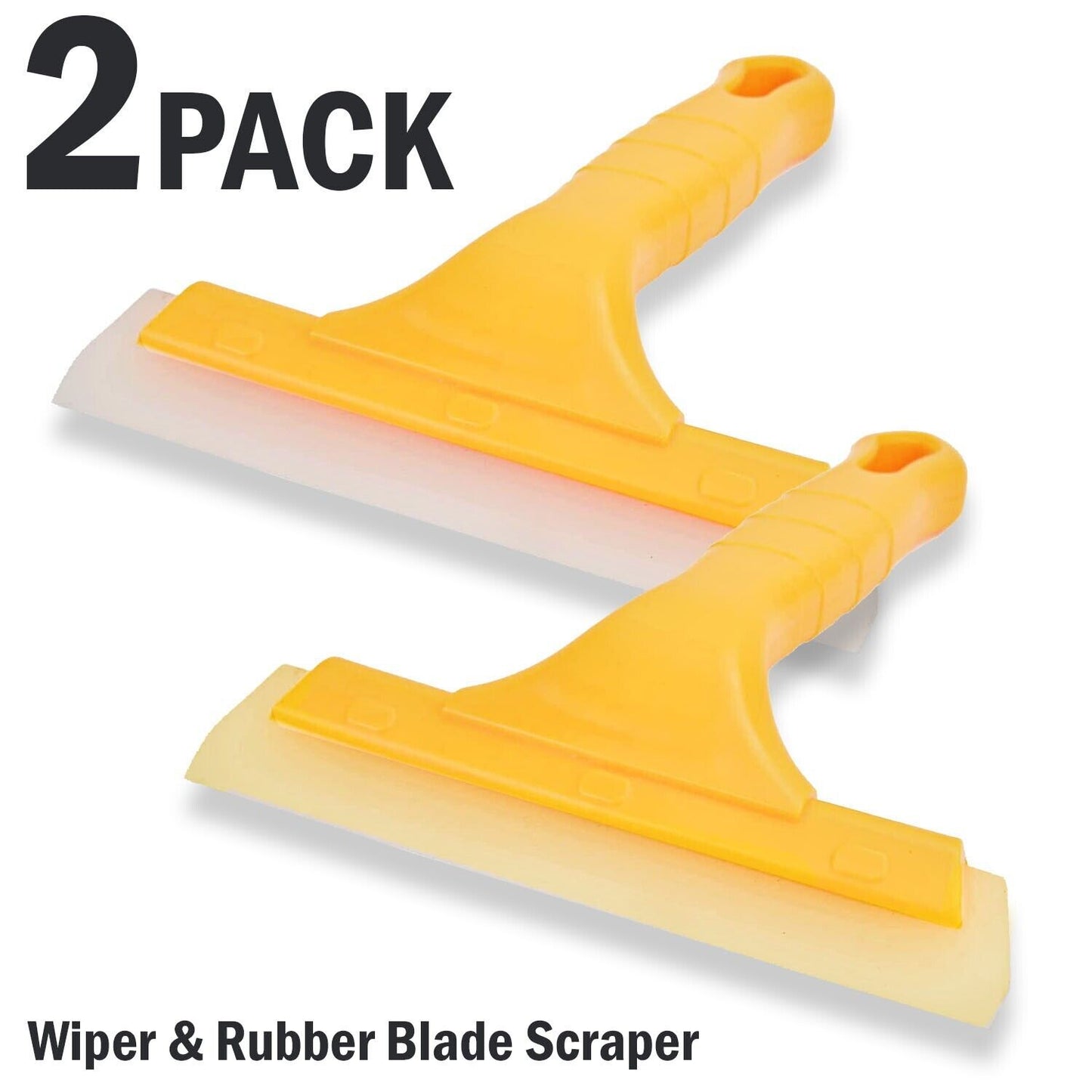 2X Window Squeegee Shower Cleaner Car Home Glass Wash Water Wiper Silicone Blade Home dealsniper-net