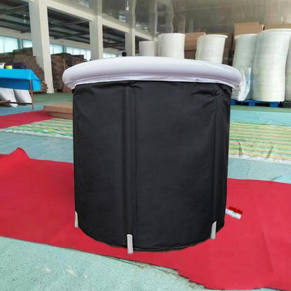 Portable Ice Bath Tub  Inflatable Air Ring Household Outdoor