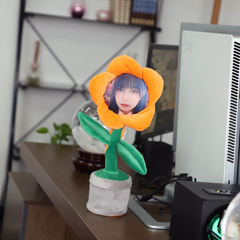 Enchanting Flower Diy Custom Photo Couple Birthday Gift Home Decor DealSniper.net Orange USB