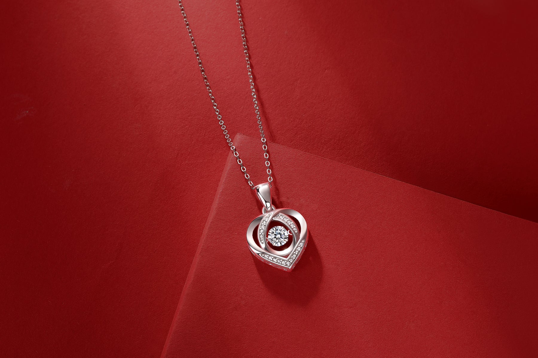 Heart To Have Your Luxurious Fashion Diamond Pendant Necklace Set Jewelry Gym From House