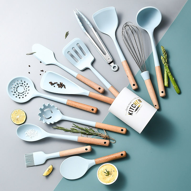 Home Kitchen Silicone Non-Stick Cookware Set Kitchen DealSniper.net