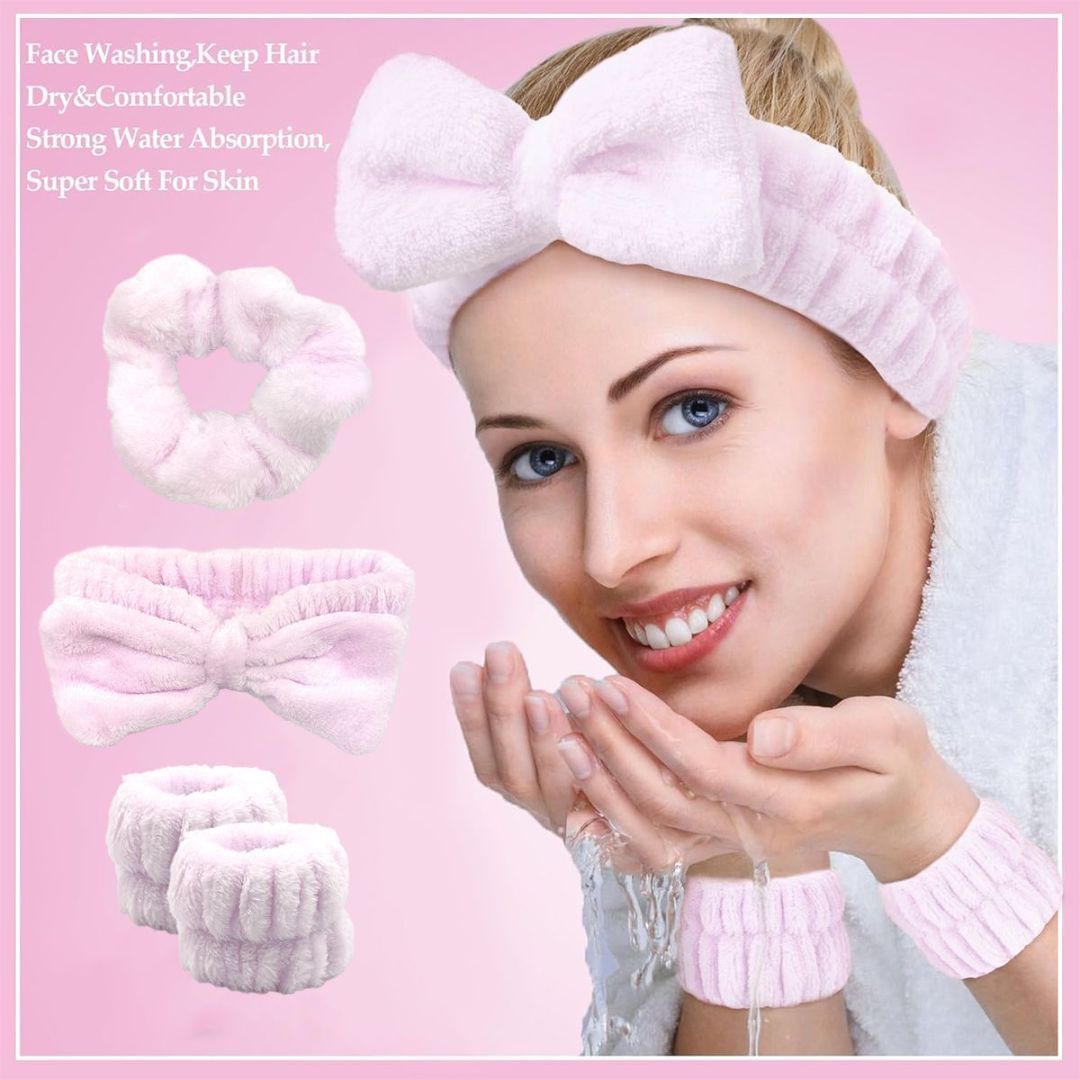 Hair Band Bracelet Hair Tie Four-piece Purple Set Beauty DealSniper.net