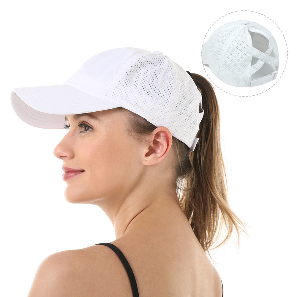 Women's New Outdoor Sports Ponytail Baseball Hat Women Gym From House