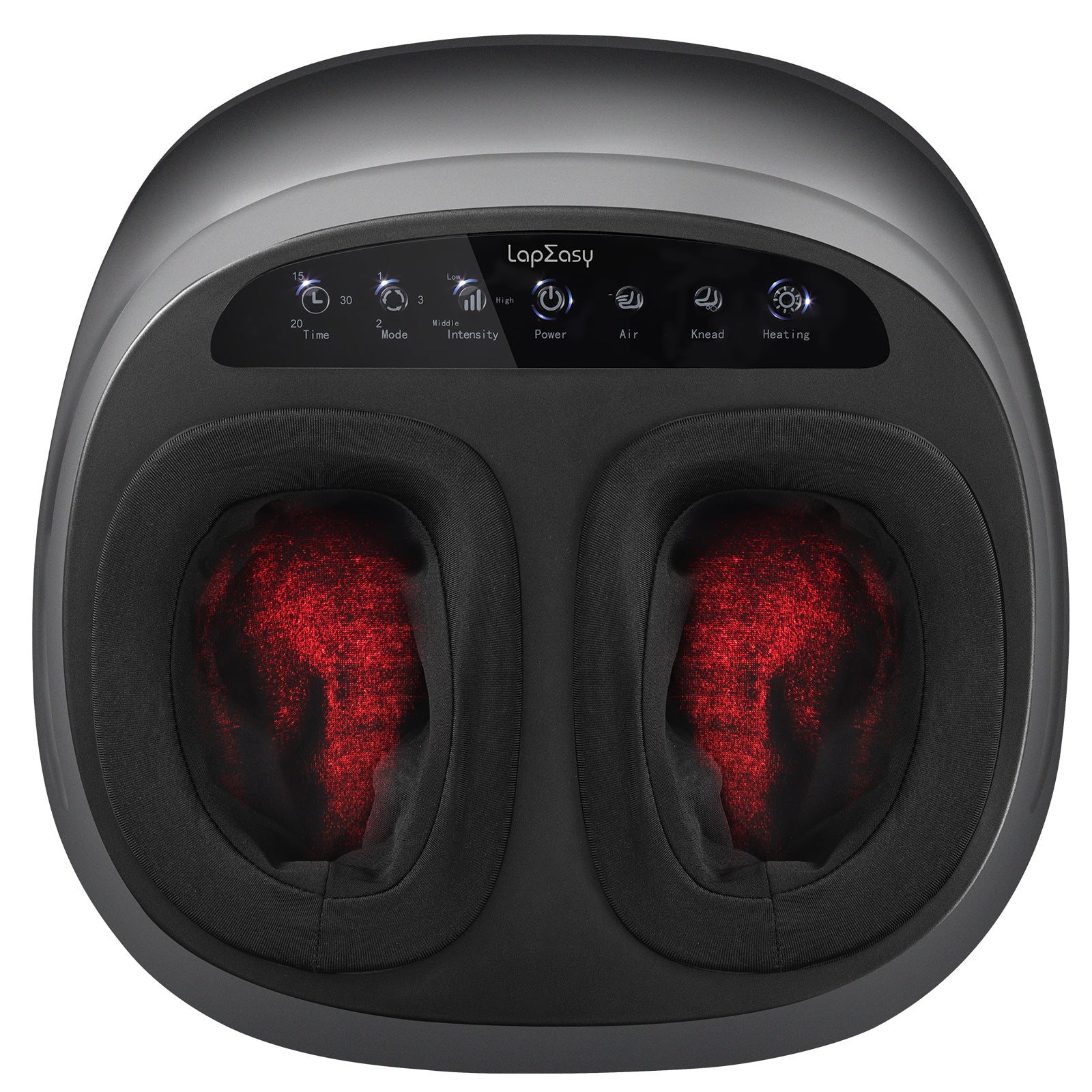 Foot Massager Machine With Heat And Massage Gifts For Men And Women Shiatsu Deep Kneading Electric Feet Massager For Home And Office Use Health DealSniper.net Black