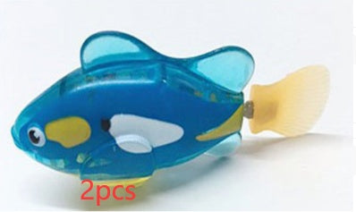 Cat Interactive Electric Fish Water Toy For Indoor Play Swimming Pets dealsniper-net Dark blue, 2PCS