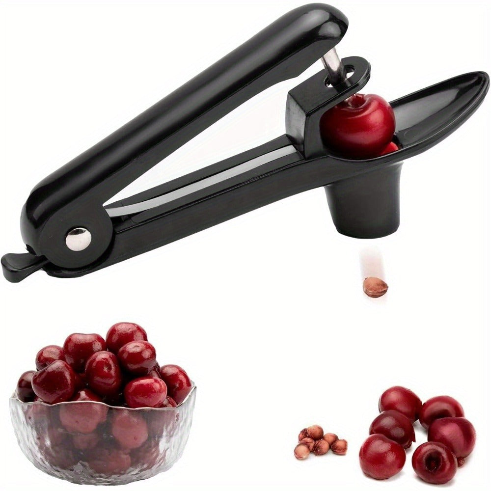 Cherry Pitter Stainless Steel Cherries Corer Pitter Tool Kitchen DealSniper.net Black