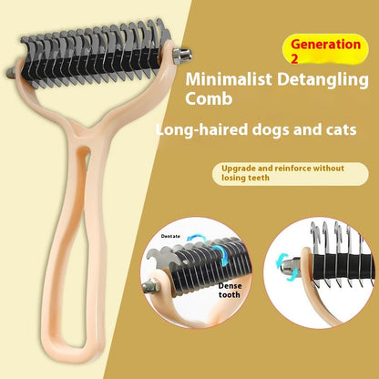 Pets Fur Knot Cutter Dog Grooming Shedding Tools Pets Gym From House AD818 Large Orange