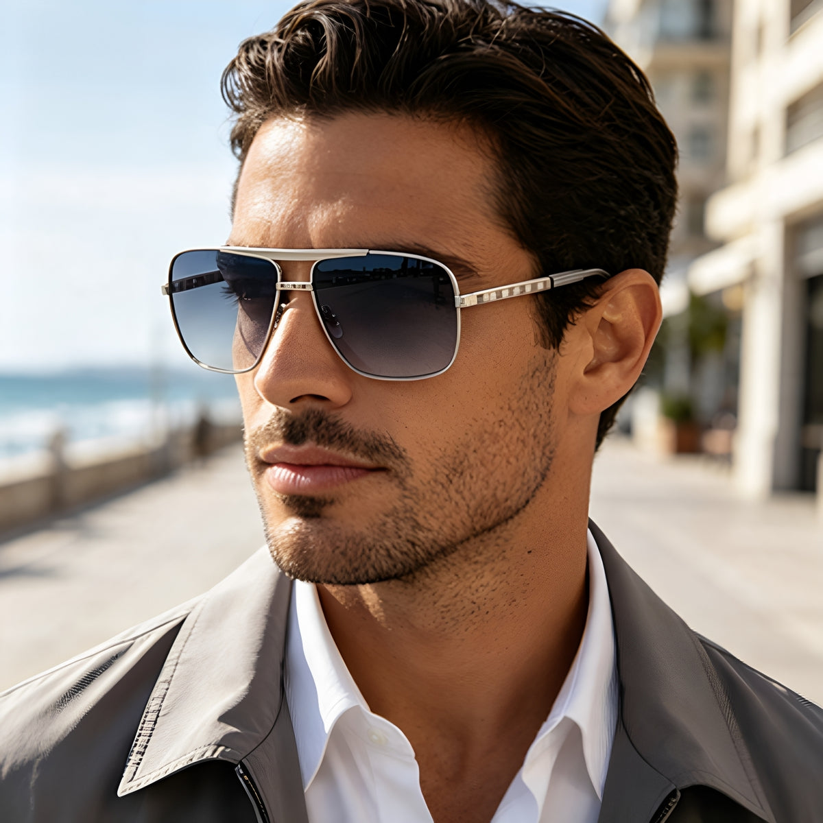 New Sunglasses Men's ATTITUDE Artistic Retro Box Slingshot Men Gym From House