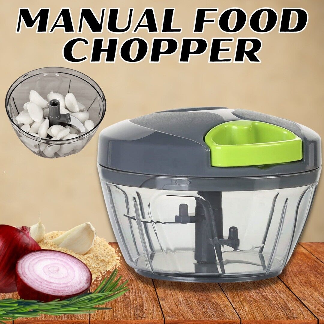 Hand Pull Chopper Vegetable Fruit Cutter Food Onion Veggie Dicer Slicer Kitchen Kitchen dealsniper-net