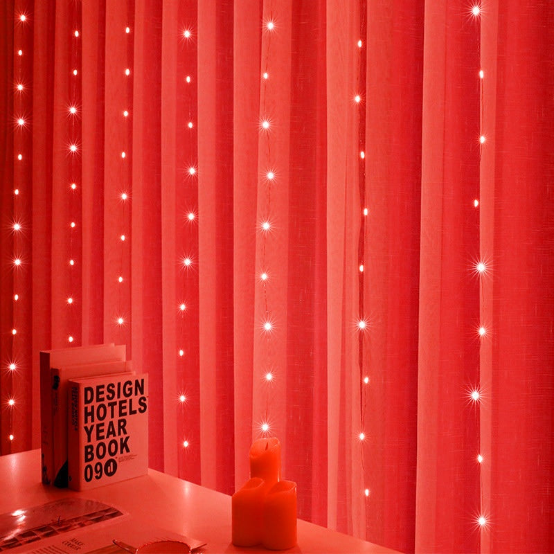 LED Curtain Garland On The Window USB String Lights