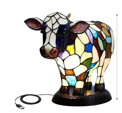 Luminous Bullhead Table Lamp Decoration Home Decor dealsniper-net Colored Cow Table Lamp 15cm