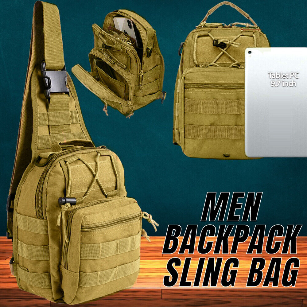 Tactical Chest Bag Backpack Military Sling Shoulder Fanny Pack Cross Body Pouch Men DealSniper.net