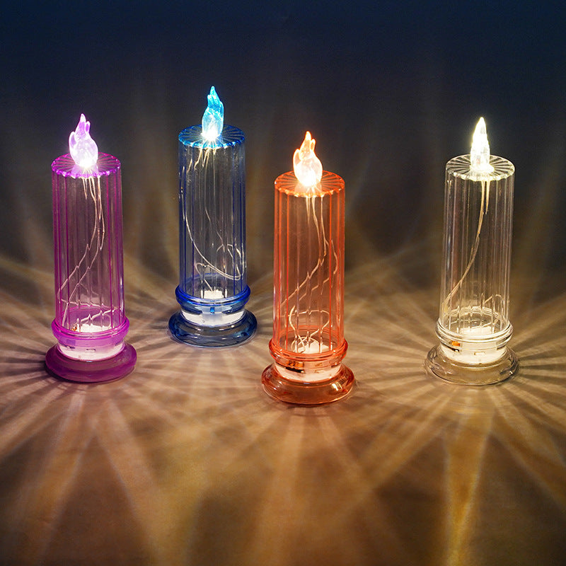 LED Electronic Candle Light Christmas Decorations Holidays Gym From House