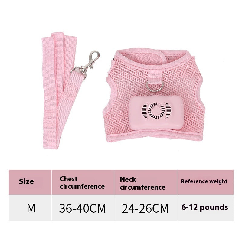 Pets Dog Vest Chest Strap Cooling And Breathable With Air Conditioner Pet Products Pets dealsniper-net Cherry Pink M